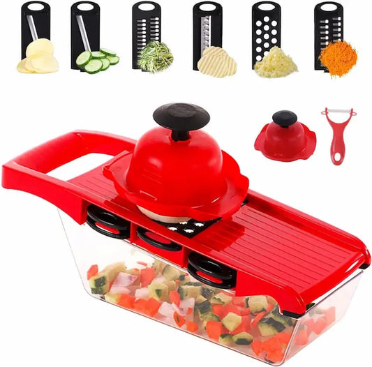 10 in 1 Mandoline Slicer Vegetable Cutter with Stainless Steel Blade