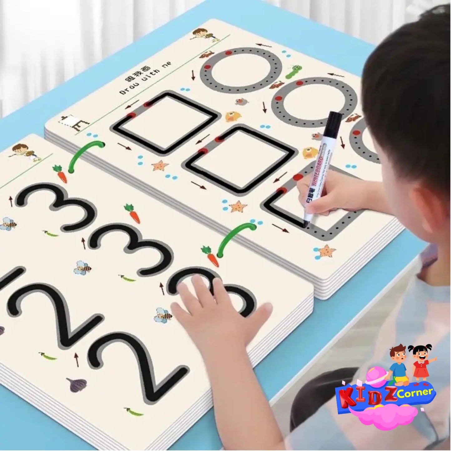 A4 Kids Tracing | Dot-to-Dot Workbook | 64 Pages