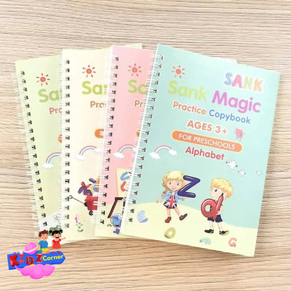 Magic Practice Copybook | Reusable Writing | 4 Books Set