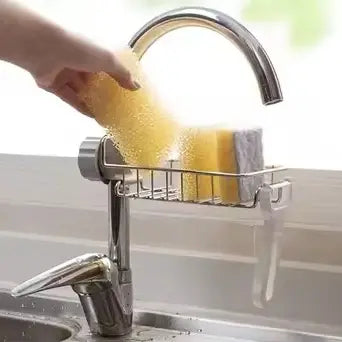 Stainless Steel Adjusting Multifunctional Kitchen Faucet Sponge Holder