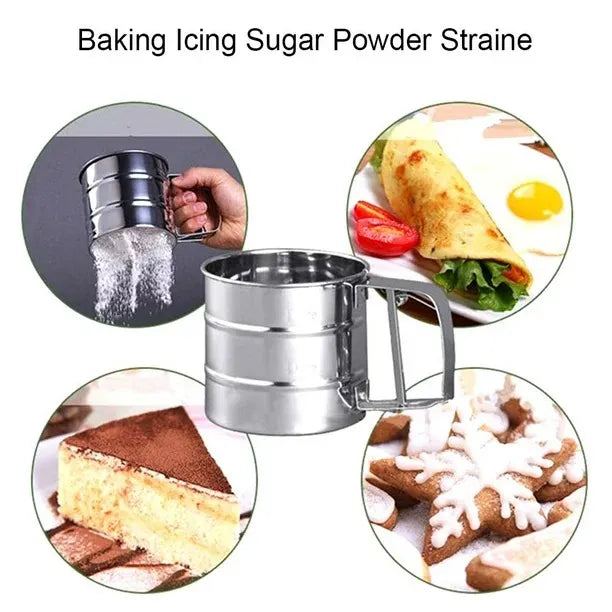 Stainless Steel Flour Sifter For Baking And Kitchen Use